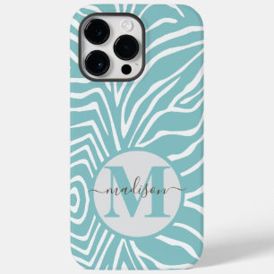 Zebra Rand Any Färg personalize Monogram iPhone