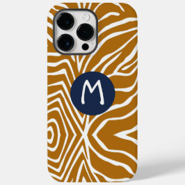Zebra Rand Any Färg personalize Monogram iPhone
