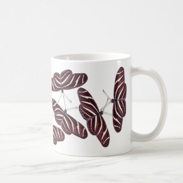 Zebra Rand Butterflies Kaffemugg (Höger)