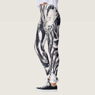 Zebra Rand Leggings - inxsWildlife Stil