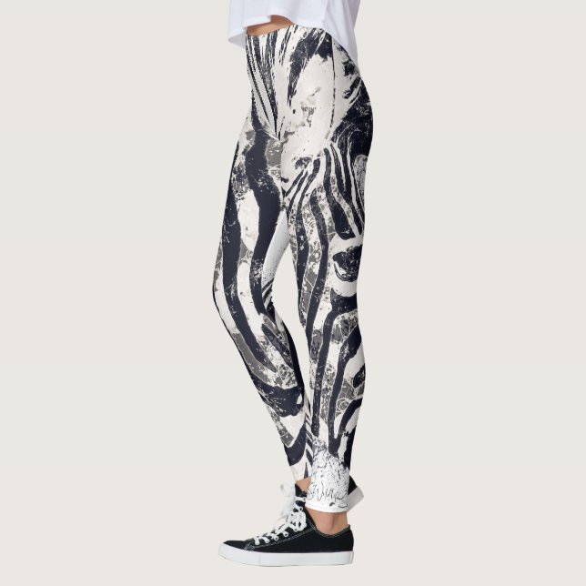 Zebra Rand Leggings - inxsWildlife Stil (Vänster)