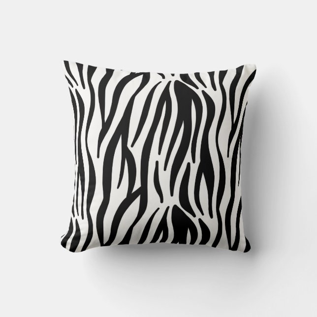 Zebra Rand Mönster Pillows Kudde (Framsida)