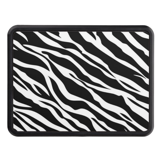 Zebra Rand Mönster Trailer Hitch Cover Dragkroksskydd (Framsidan)