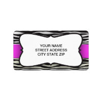 Zebra Rand Return-adressetikett