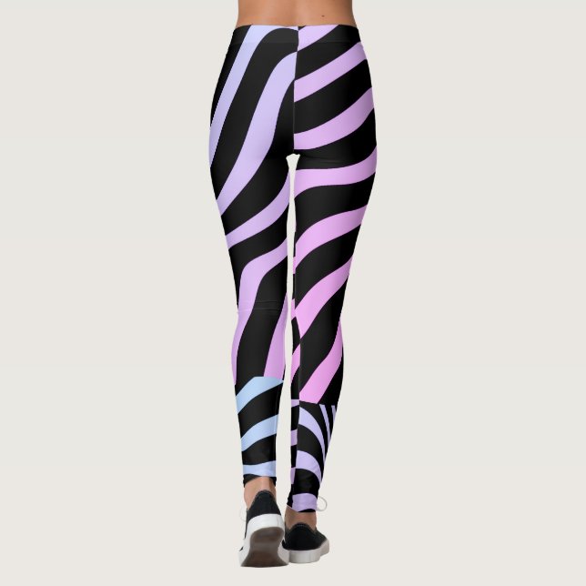 Zebra ränder - 3D Zebra Women Leggings (Baksida)