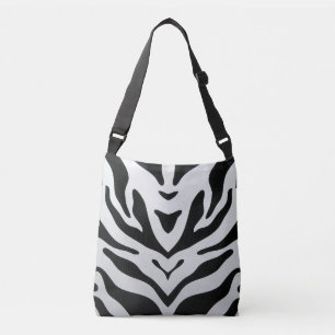 ZEBRA RÄNDER ABSTRAKT AXELVÄSKA