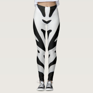 ZEBRA RÄNDER ABSTRAKT LEGGINGS