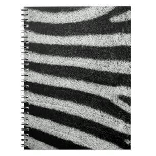 Zebra ränder anteckningsbok med spiral