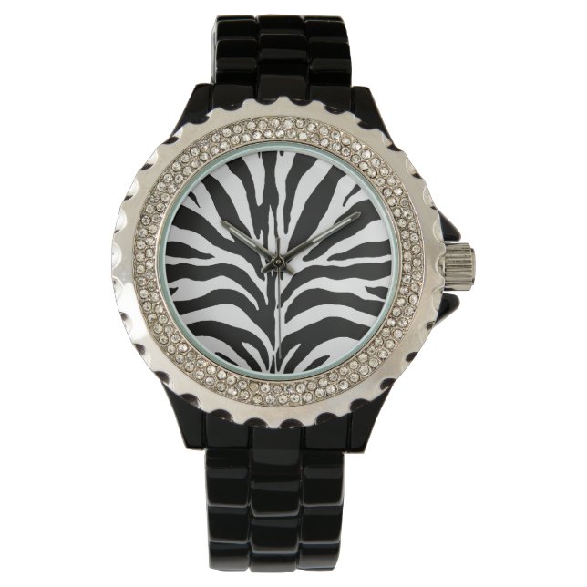 Zebra ränder armbandsur (Framsida)