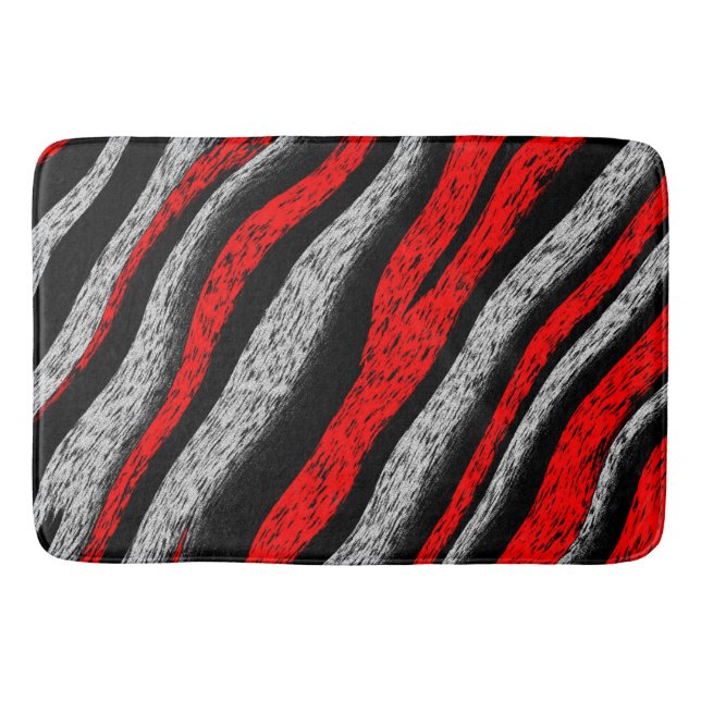 Zebra ränder badrumsmatta (Framsidan)