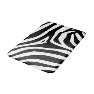 Zebra ränder badrumsmatta