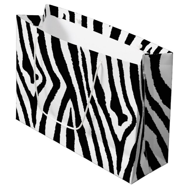 Zebra ränder Black & White | Bold Safari (Framsidan Vinklad)