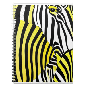 Zebra ränder djurutskrift anteckningsbok