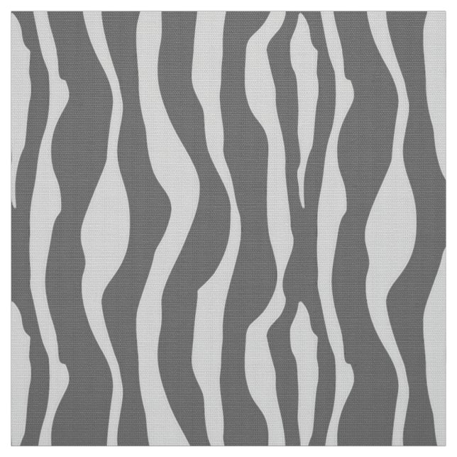Zebra ränder - Grått-/Grått-skuggor Tyg (Provkarta)