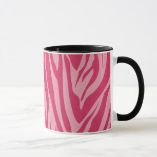 Zebra ränder i shock rosa mugg