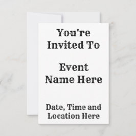 Zebra ränder inbjudningar