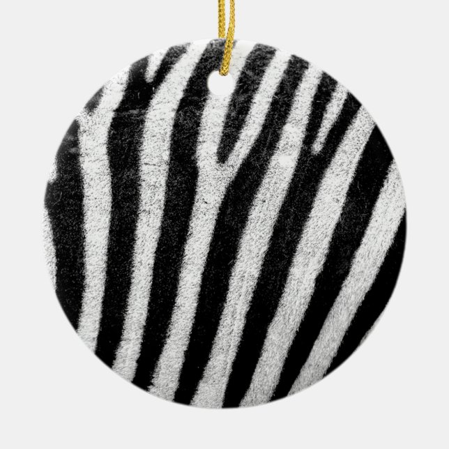 zebra ränder julgransprydnad keramik (Framsidan)