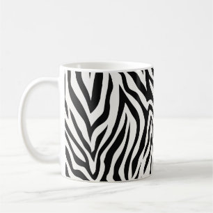 Zebra ränder kaffemugg
