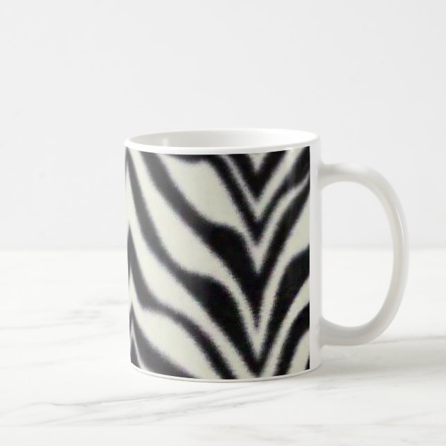 zebra ränder kaffemugg (Höger)