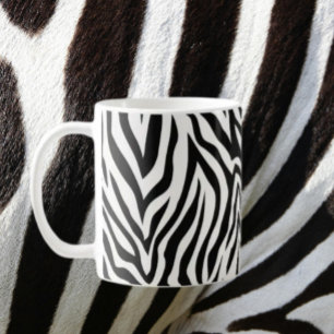 Zebra ränder kaffemugg