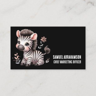 Zebra ränder Kawaii Premier Visitkort