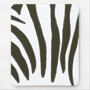 Zebra ränder, konstmusslor från vilda djur musmatta