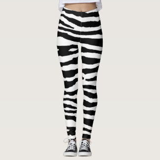 Zebra ränder leggings