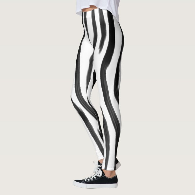 Zebra ränder Leggings (Vänster)