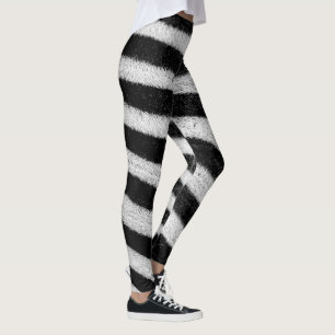 zebra ränder leggings