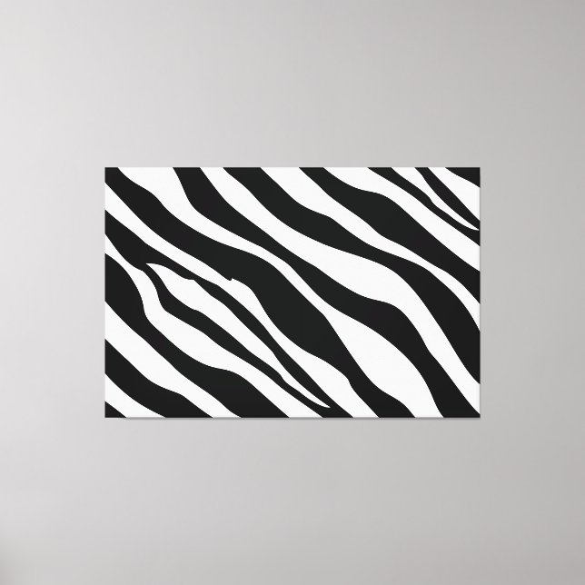 Zebra ränder Modern Canvas Art (Framsida)