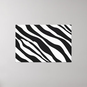 Zebra ränder Modern Canvas Art