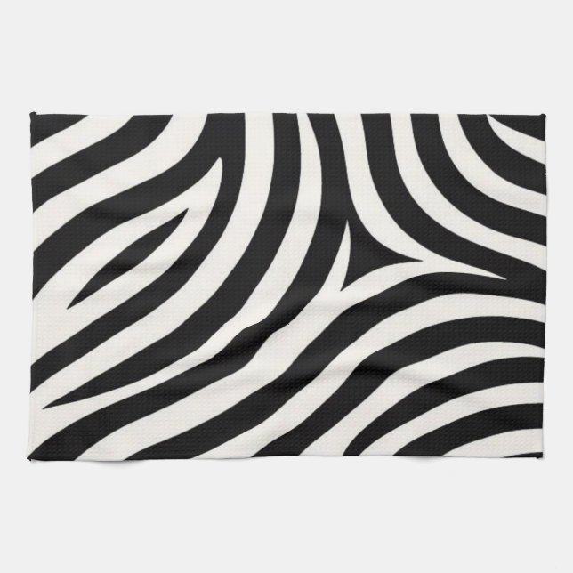 Zebra ränder Modern utskrift Kökshandduk (Horisontell)