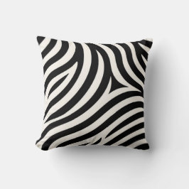 Zebra ränder Modern utskrift Kudde