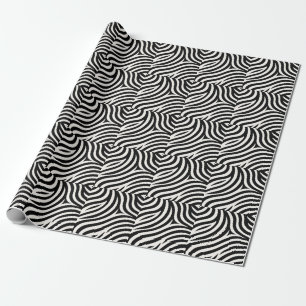 Zebra ränder Modern utskrift Presentpapper