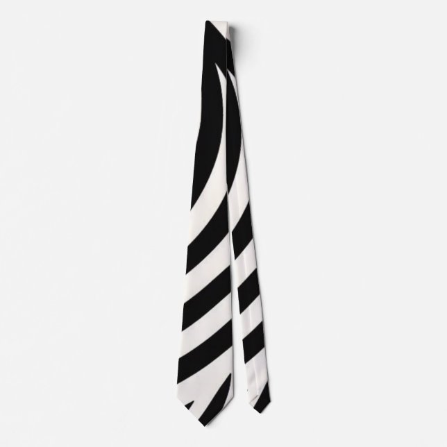 Zebra ränder Modern utskrift Slips (Framsida)