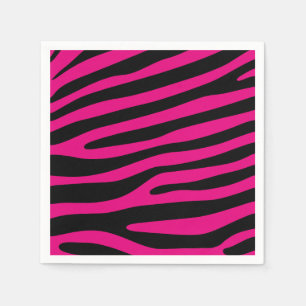 Zebra ränder mönster + din bakgrund och dina idéer pappersservett