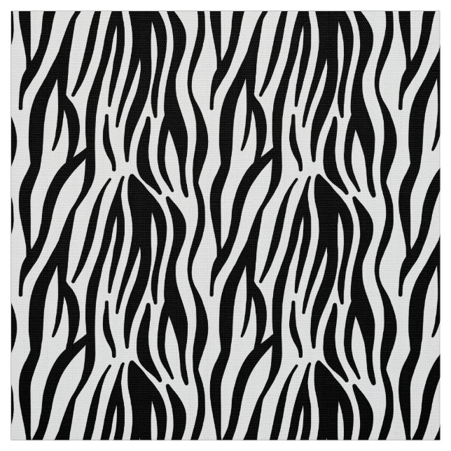 Zebra ränder Mönster Fabric Tyg (Provkarta)