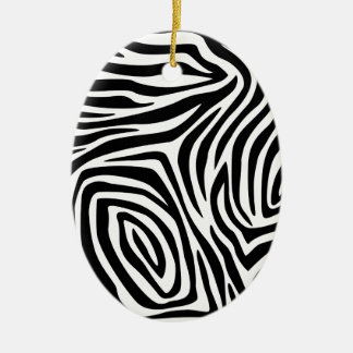 Zebra ränder Mönster Julgransprydnad Keramik