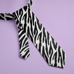 Zebra ränder Mönster Slips<br><div class="desc">Zebra tryck anpassningsbar slips</div>