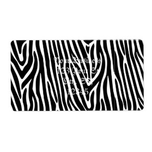 Zebra ränder Mönster Thunder_Cove Fraktsedel