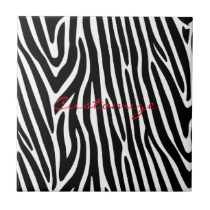 zebra ränder Mönster Thunder_Cove Kakelplatta