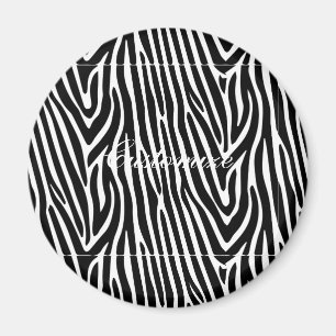 zebra ränder Mönster Thunder_Cove Magnet