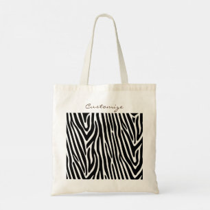 Zebra ränder Mönster Thunder_Cove Tygkasse