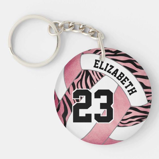 zebra ränder på rosa Flickor volleyball (Framsidan)