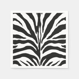 zebra ränder pappersservett