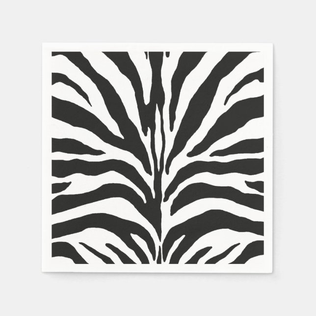 Zebra ränder pappersservett (Framsidan)