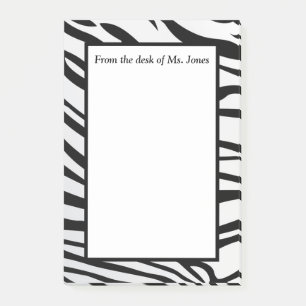 Zebra ränder post-it block