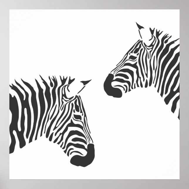 Zebra ränder poster (Framsidan)