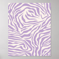Zebra ränder Preppy Lila Vild Animal Print