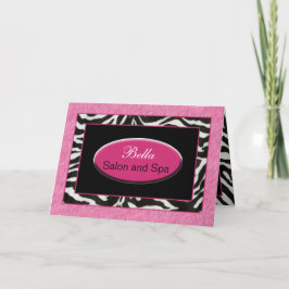 zebra ränder rosa & svart Chic Business Tack